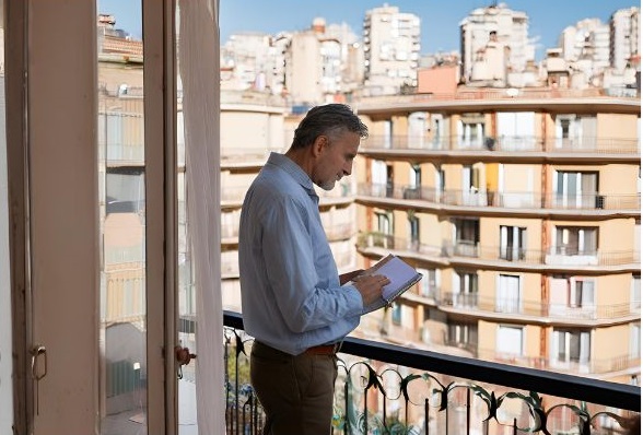 Carreras Immo · Tasador profesional valorando una vivienda